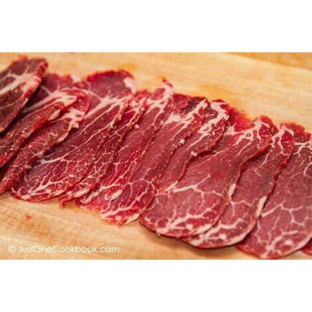 

Slice beef lemak tipis