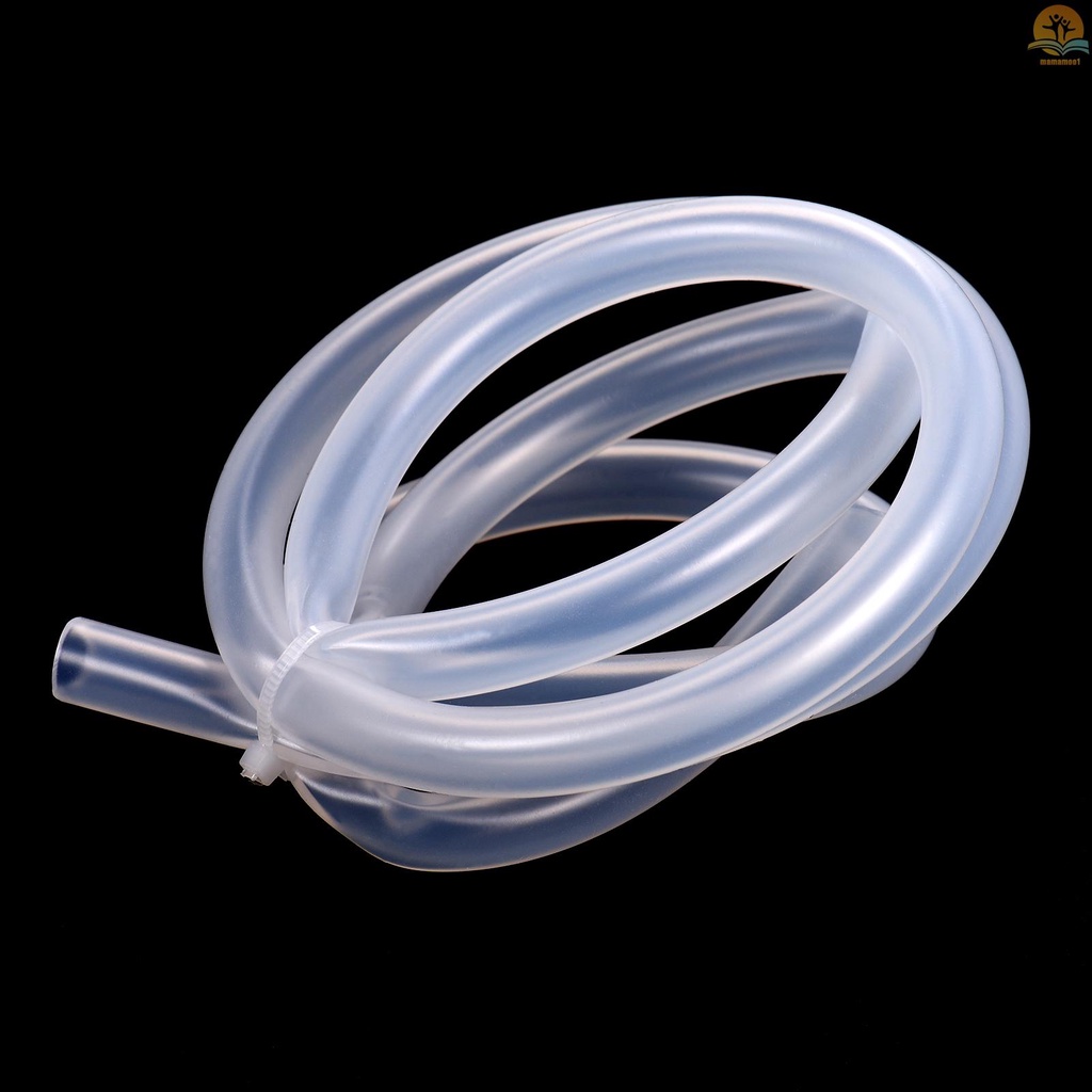 Silicone Tubing Peristaltic Pump Flexible Hose Tube Pipe Food Grade Silicone Rubber Tube for Home Brewing Aquaponics Aquarium Air Pump Transfer, 6.4mm ID x 9.6mm OD 1 Meter