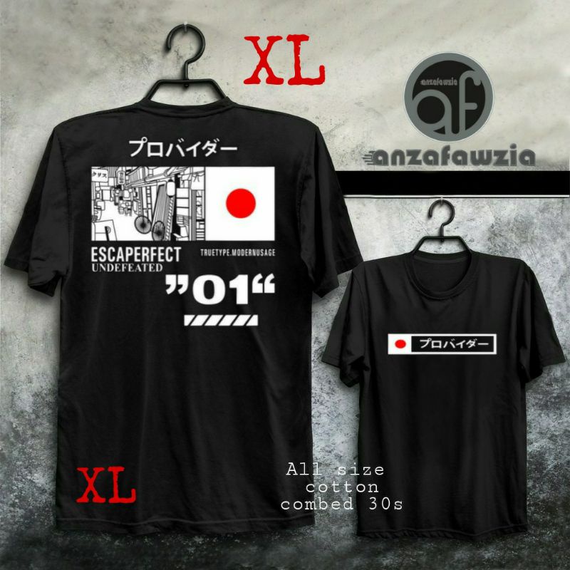 Anzafawzia Kaos UKURAN XL Pria Lengan Pendek COD/KAOS PRIA ESCAPERFECT O1 XL//Grosir pakaian Atasan 