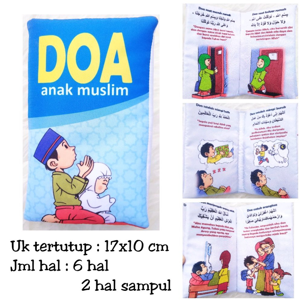 Buku Bantal Doa Anak Muslim Mainan Edukasi Terlaris