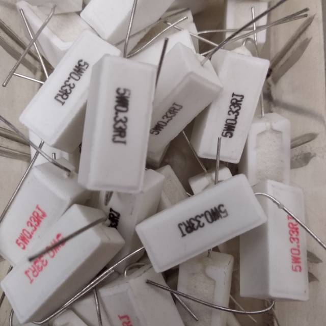 Resistor kapur 0,33 OHM 5 WATT