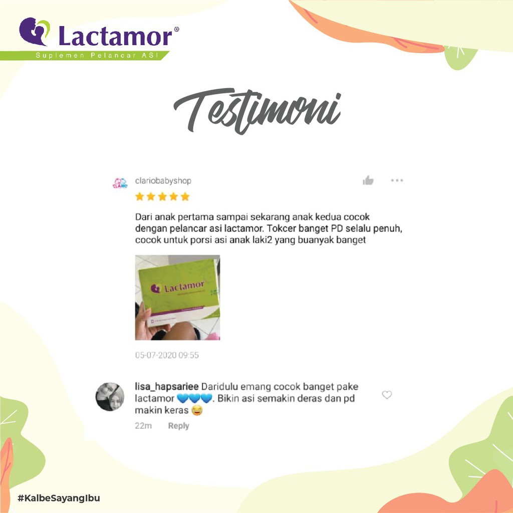 Lactamor (6 Strip) Suplemen Ibu Menyusui / Pelancar Asi