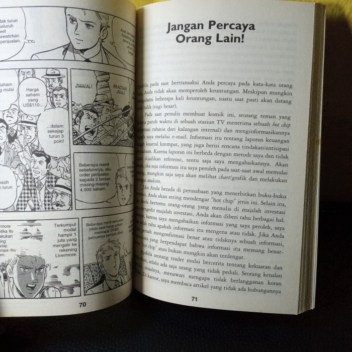 komik jesse livermore investasi spekulan saham terbesar dunia 170 hal