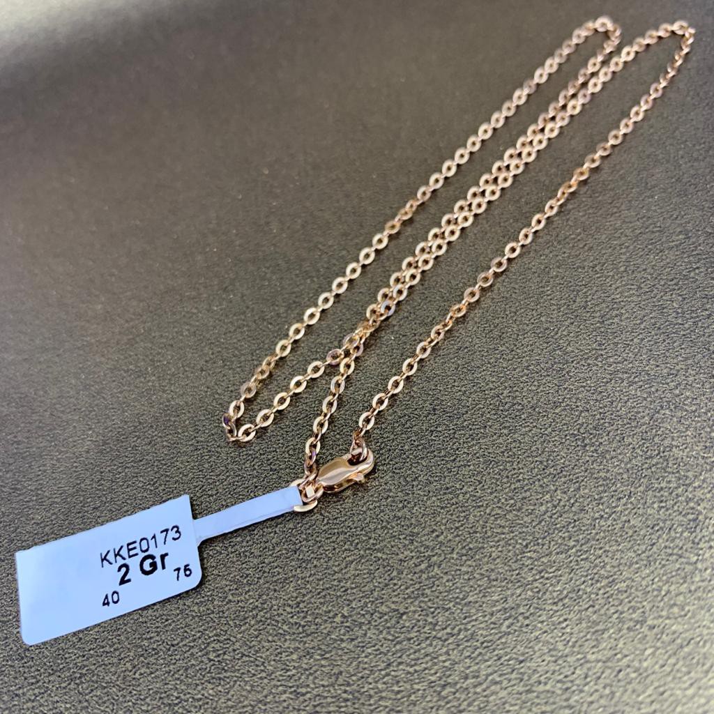 KALUNG EMAS HWT GOLD 750 2 gram 40cm KKE0173