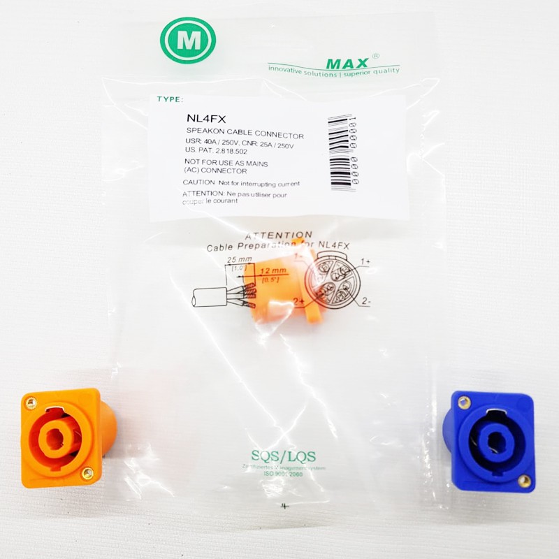 SOKET SPEAKON SEGI MAX SOCKET SPEAKON MAX AUDIO SPEAKON CHASSIS CONNECTORS SOKET MAX SEGI