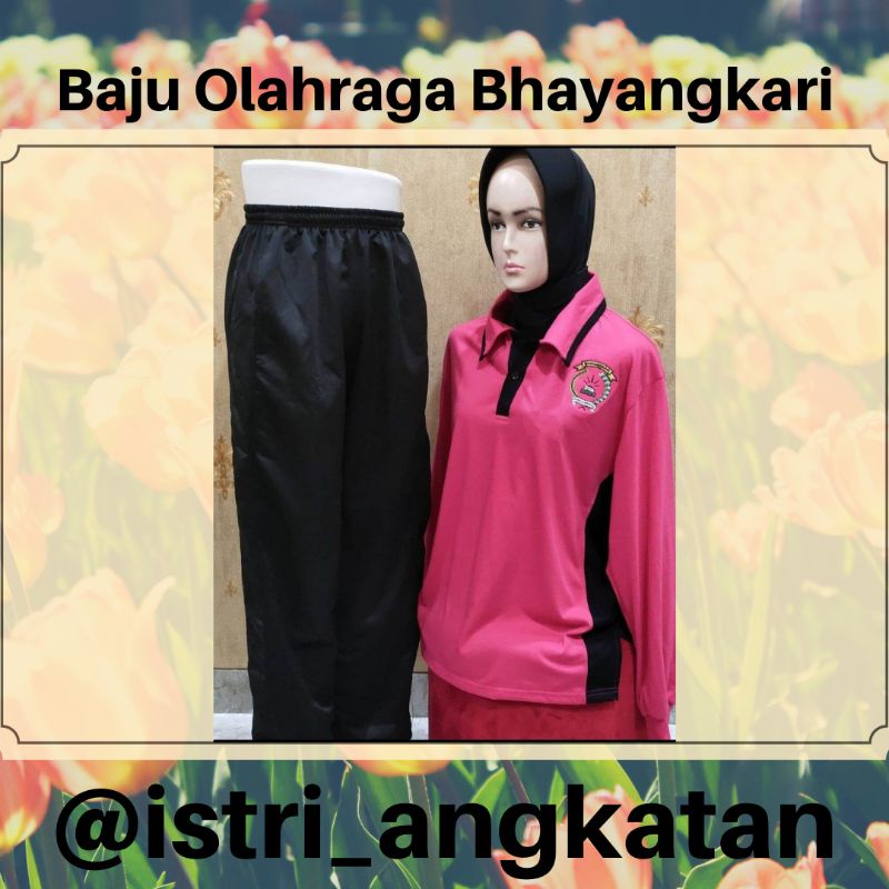 Baju Olahraga Bhayangkari (Atasan Saja) Ukuran S-XXL