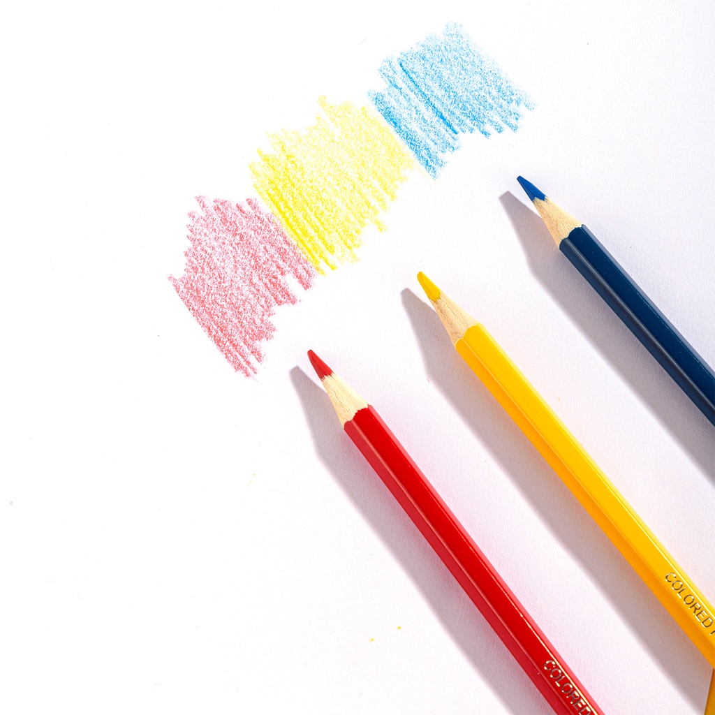 Deli Larva School Color Pencil / Pensil Warna 12/24 Warna Mudah Diraut Warna Cerah dan Tebal EC115-2