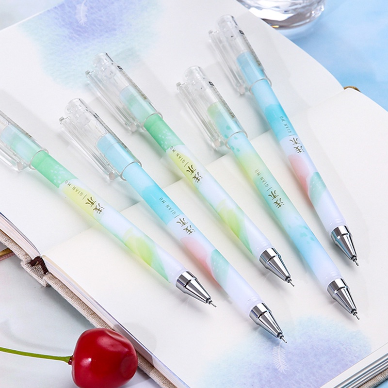 M&amp;G INS Style Cute Girl Gel Pen 0.5mm Black Ink Signature Pen