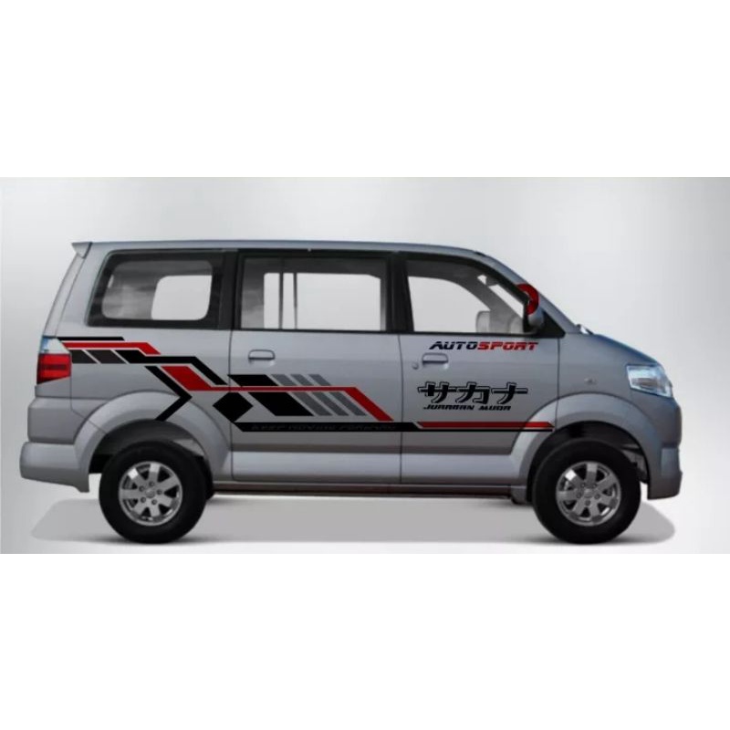 cutting sticker mobil APV MINI VAN desain terbaru