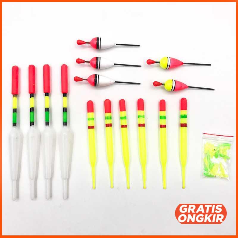 Fishing Kumbul Pancing Vertical Fishing Floats Bait 15 PCS - P0015