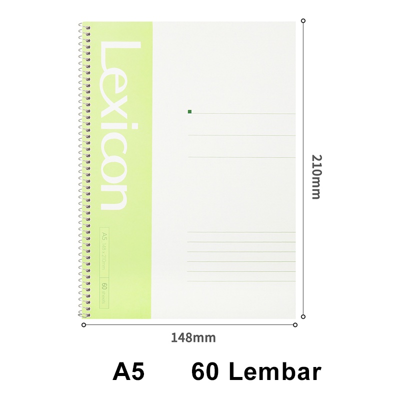 Deli Buku Tulis A5 Buku Notebook Aesthetic 60 Lembar Diary Book 5pcs 10pcs Spiral Notebook