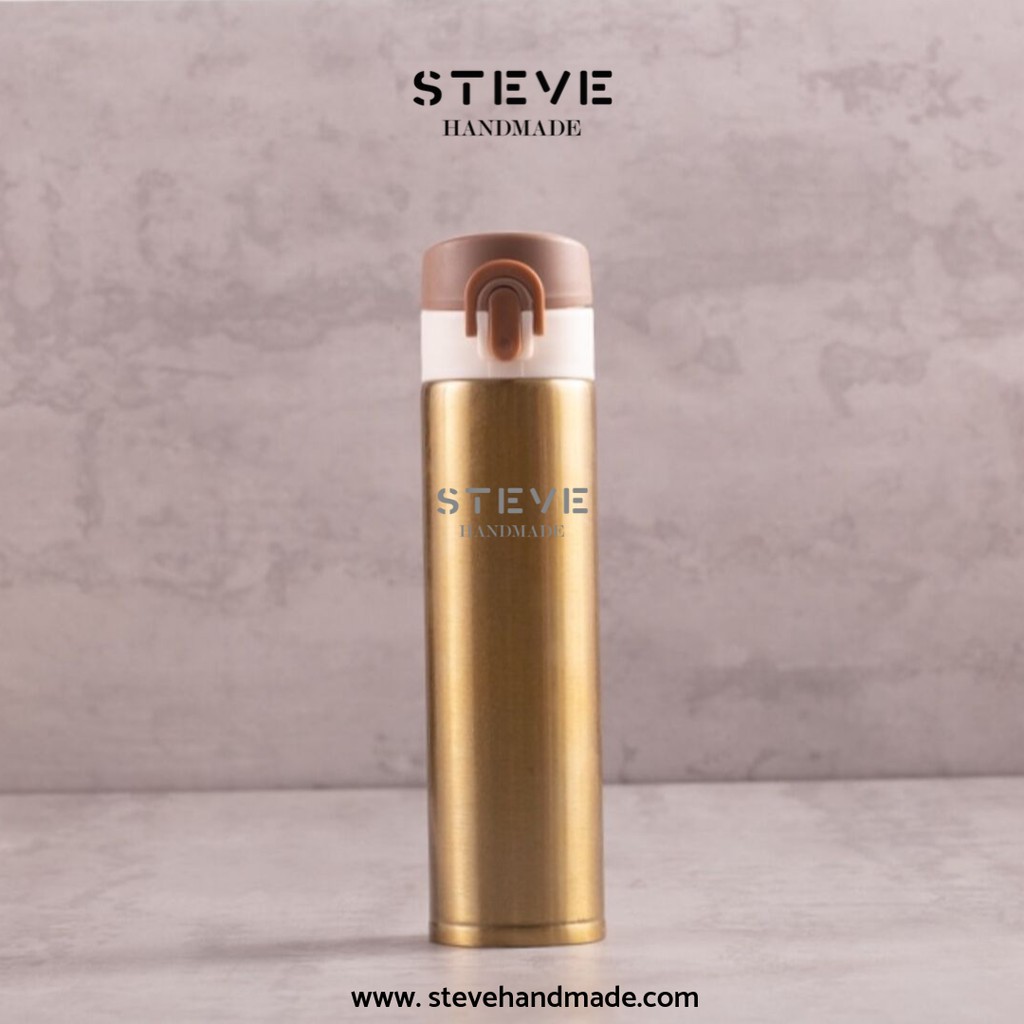 Botol minum stainless termos vacuum tumbler travel mug  TM0310 Gold