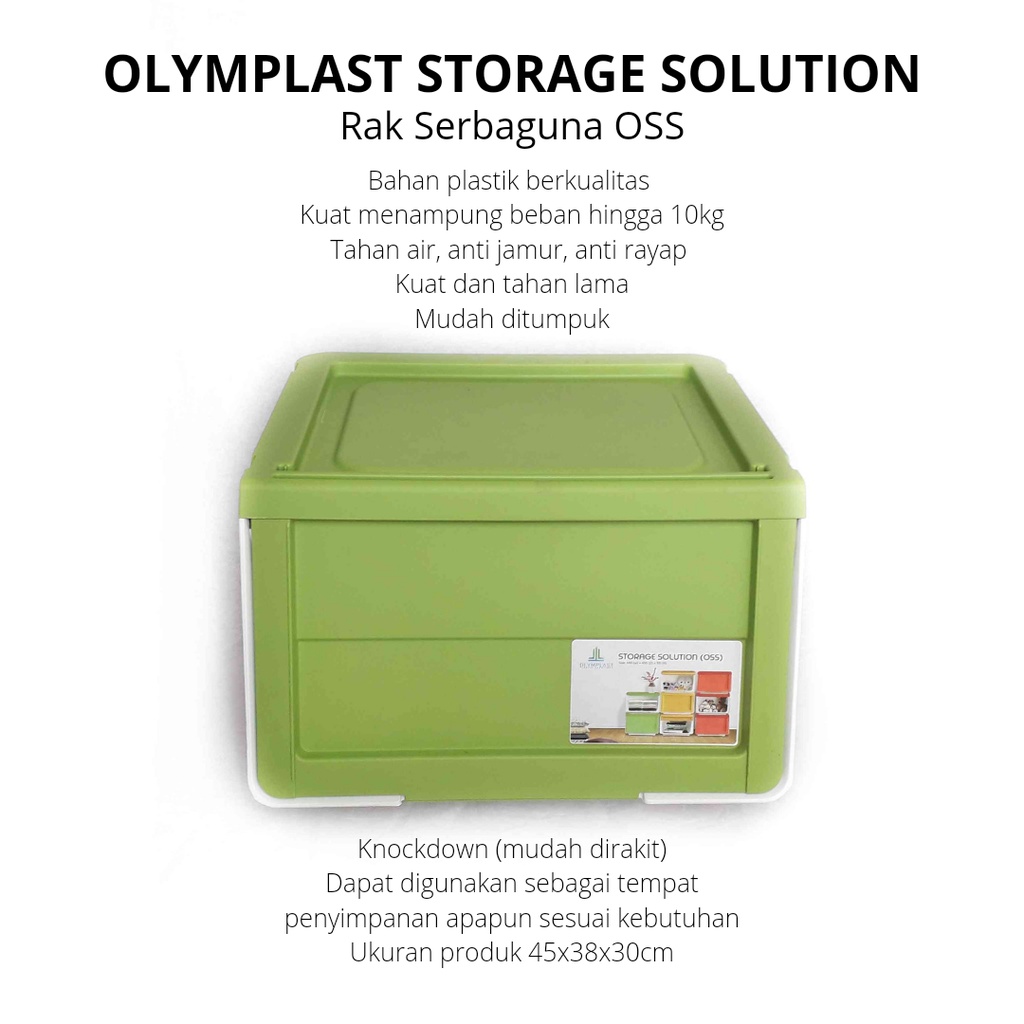 (GOSEND) OLYMPLAST STORAGE SOLUTION OSS RAK SERBAGUNA OSS OLYMPLAST
