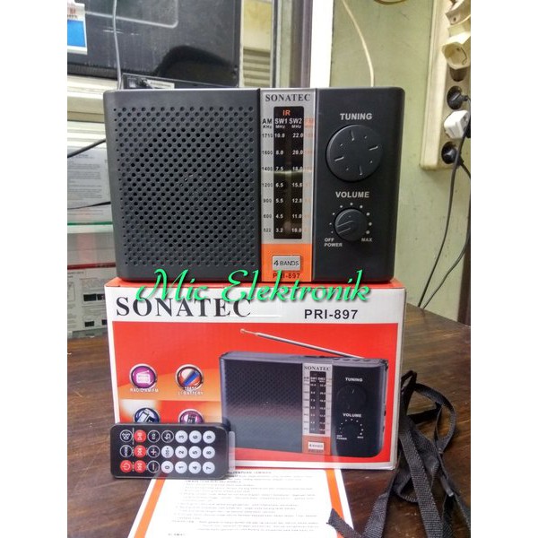 Radio Sonatec PRI-897 USB SD MP3 AM-FM Portable Radio