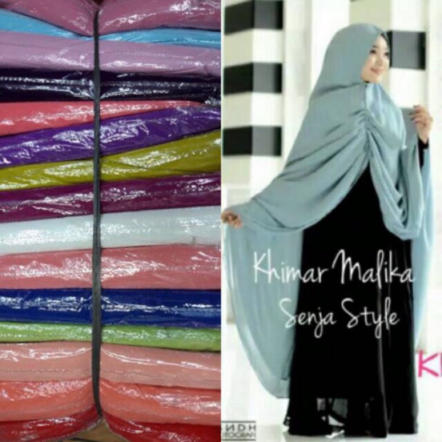 Khimar malika (kerut)