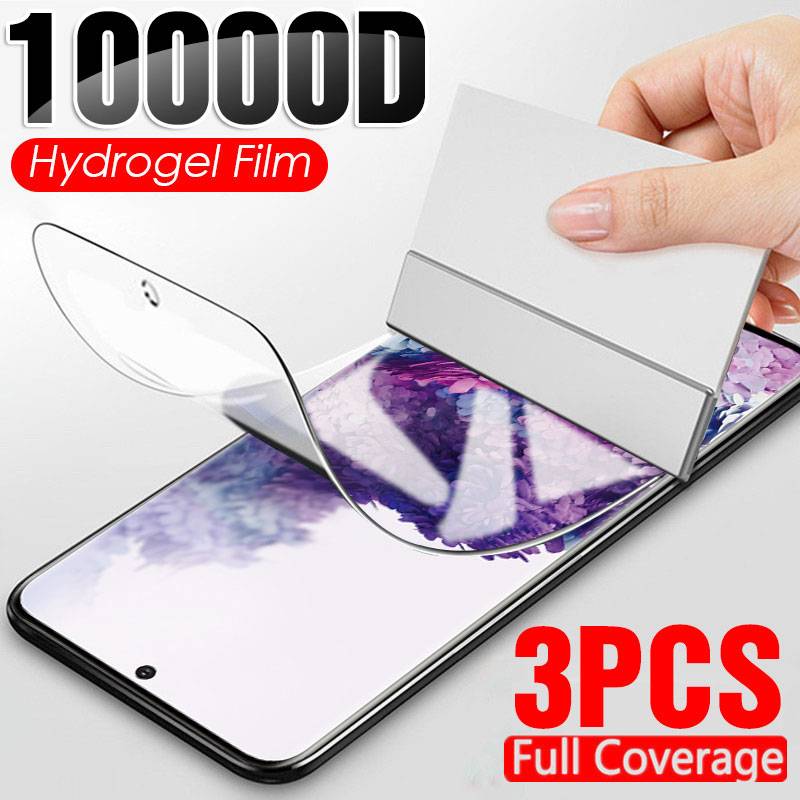 3Pcs Hydrogel Film Screen Protector For Samsung Galaxy S7 Edge S8 S9 S10 S20 Plus Screen Protector For Samsung Note 8 9 10 Anti Blue-ray not glass