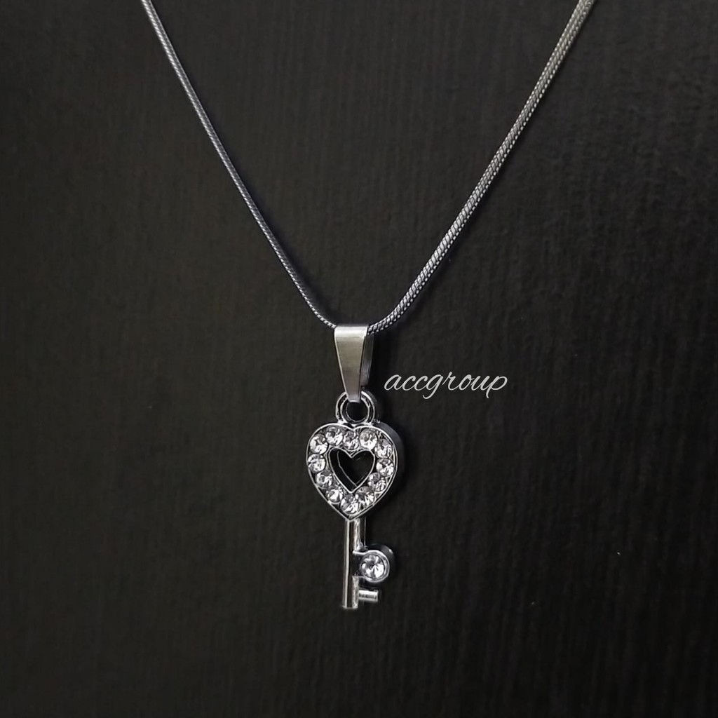 COD Accesories kalung liontin fashion wanita real pick anti karat 100% awet dan tahan lama