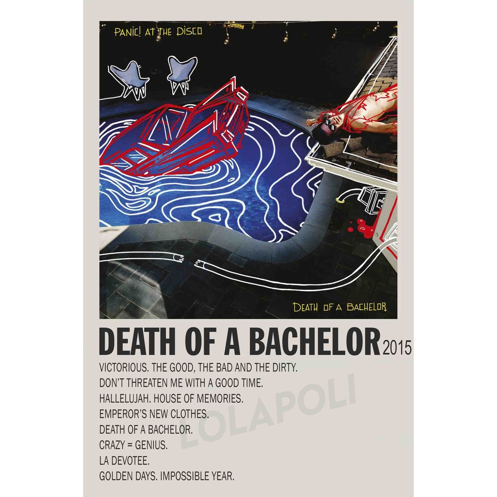 Poster Cover Album Death Of A Bachelor - Panic! At The Disco