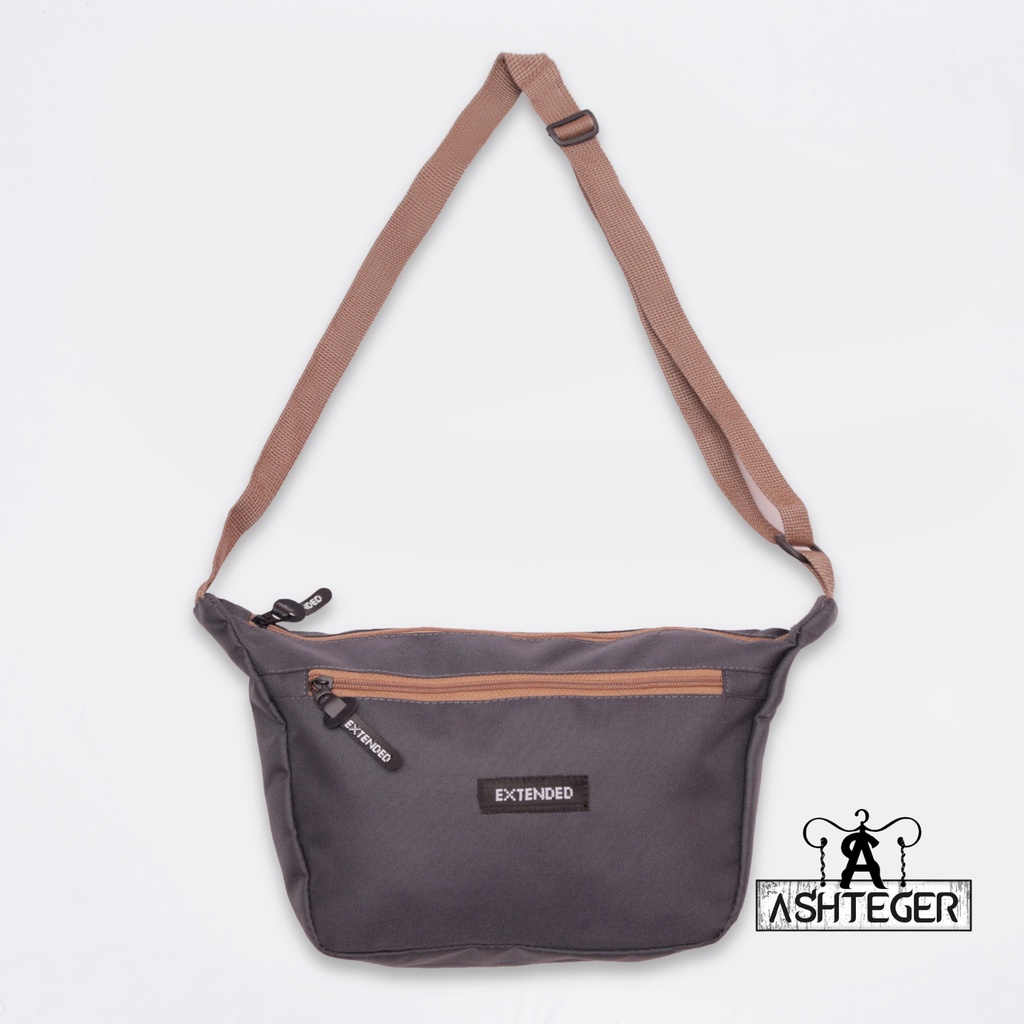 Tas Selempang Pria Wanita Casual Trendy Slingbag Unisex Kuliah Sekolah Kerja Polos Slempang Cowok Korea Murah