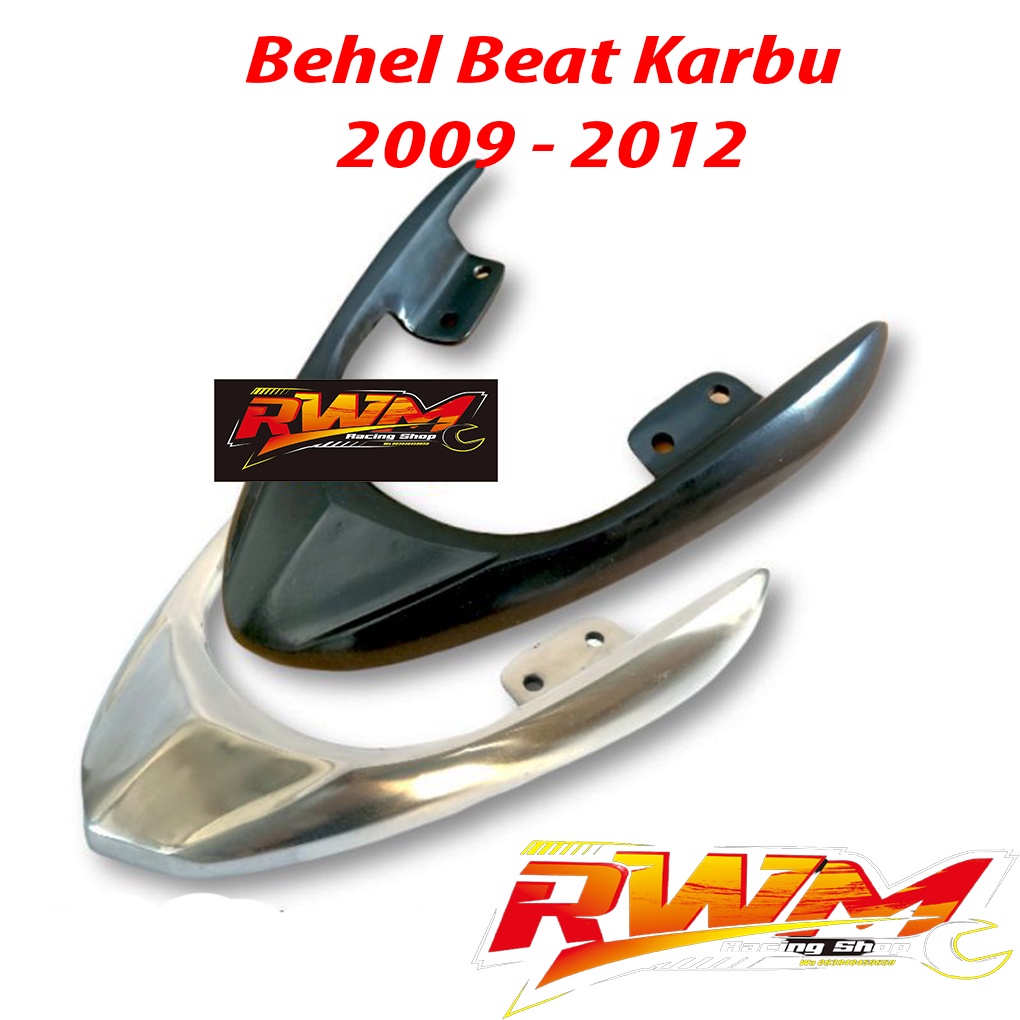 Behel belakang beat karbu model ori Behel Beat Karbu Chrome Krom Poles Variasi Begel Planger Beat La