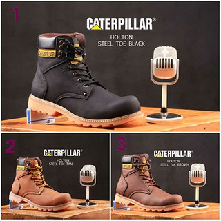  Sepatu  Boots Caterpillar  Holton Safety Pria Boot Cat Murah 