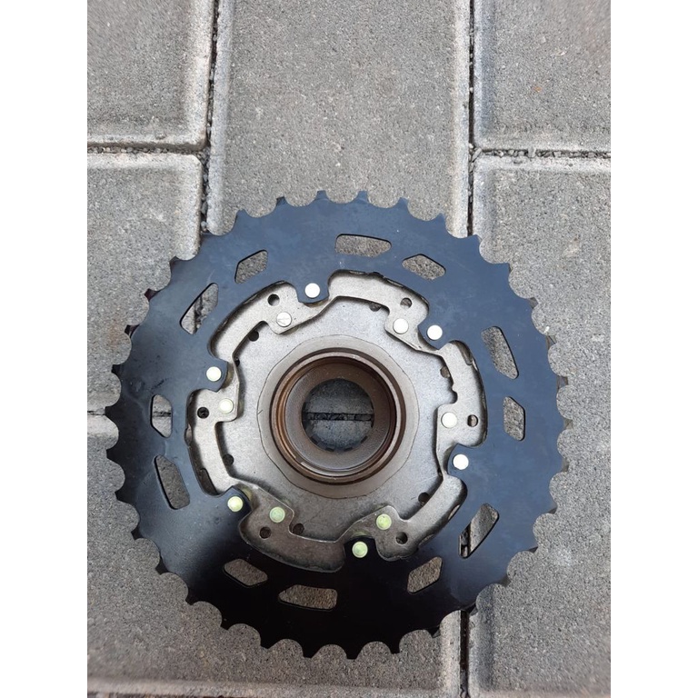 TERMURAH!!! Sprocket Sepeda / SHIMANO ORI Megarange 7 Speed 14-34 T / Realpict