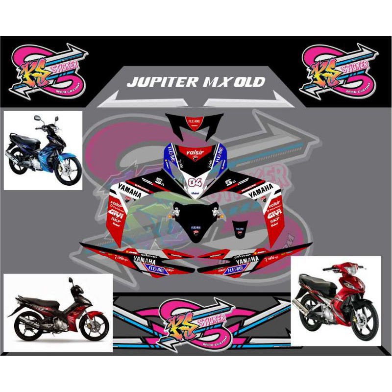 STICKER DECAL JUPITER MX OLD LIVERY DUCATI
