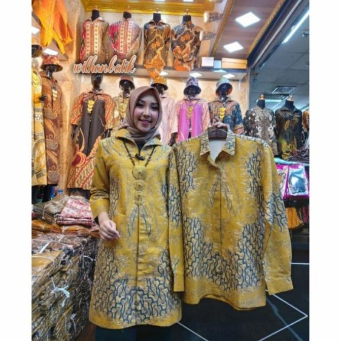 Baju batik bahan dolby,batik dolby solo batik trendy.
