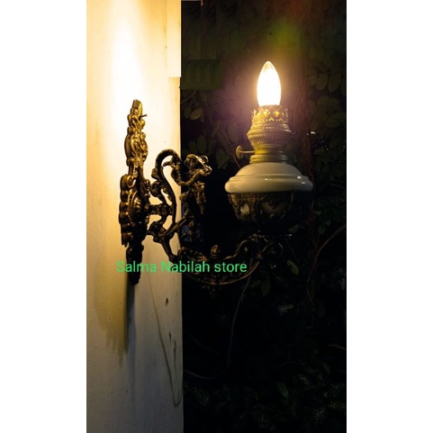 Lampu Dinding Tempel Klasik Jawa Betawi Bali