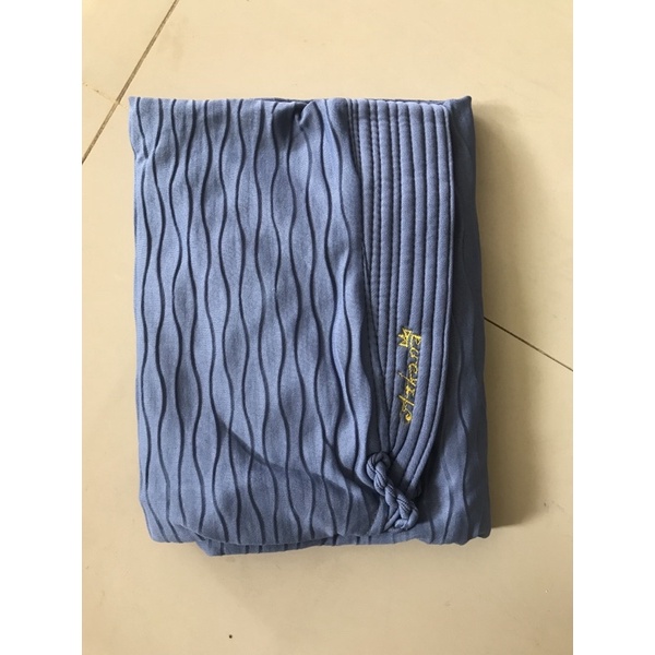 BERGO PLISKET TALI KEPANG ABIDAH ORI BY AZKANA - Jilbab Instan Plisket Gelombang Terbaru Realpict dan Original by Azkana-Denim