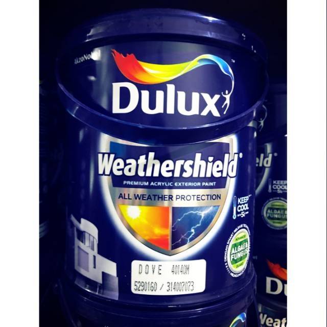 Cat Tembok Dulux Weathershield (Warna Standard) 20L