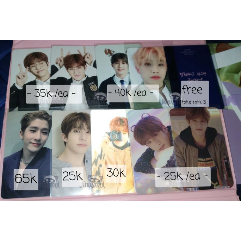 ASTRO JINJIN MOONBIN EUNWOO 2ND AAF ASTROAD CHRISTMASS ALL YOURS ALL LIGHT 3rd kit 2nd kit PC PHOTOC