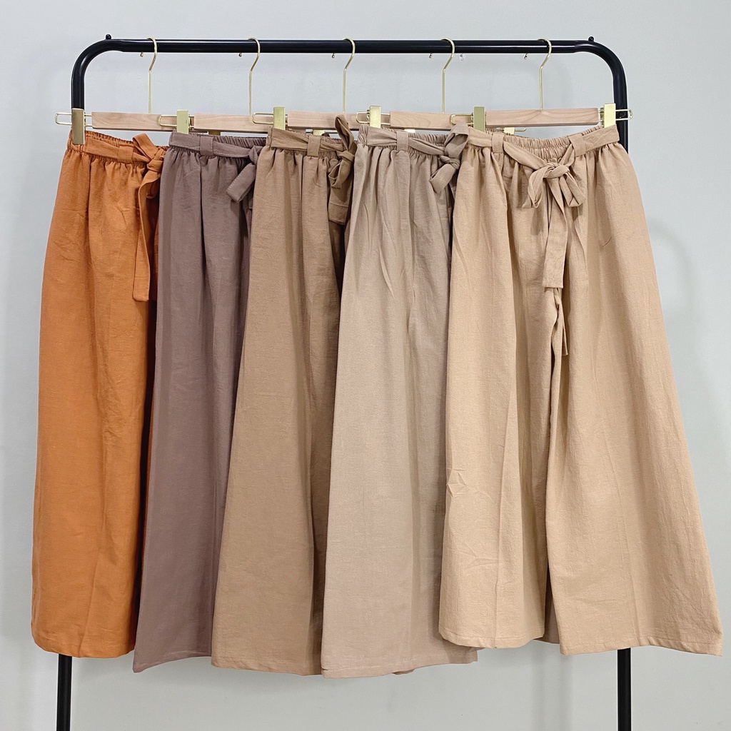 KULOT LINEN PANTS CELIA CELANA KANTOR DAILY PREMIUM B553