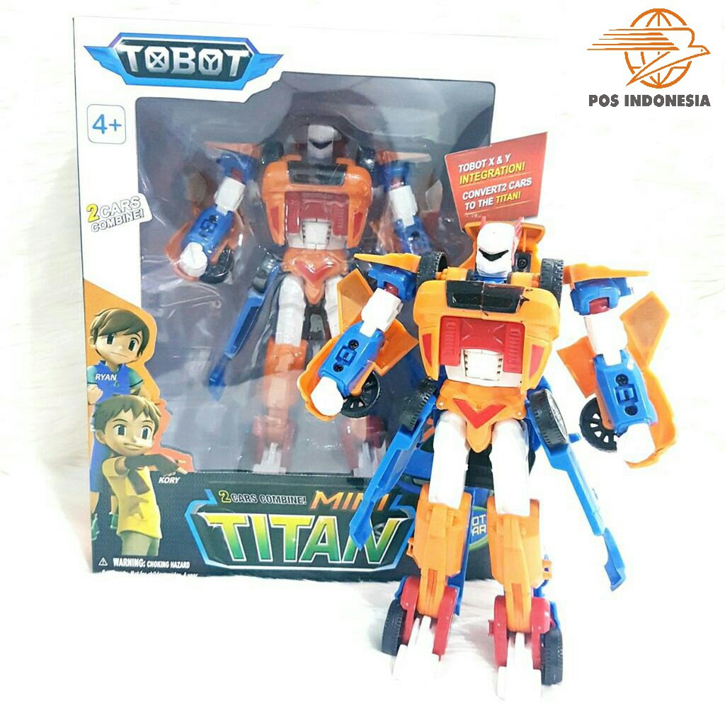 Mainan Tobot Titan 2 in 1 Transformer Robot jadi 2 mobil (2 pcs 1KG VIA POS)