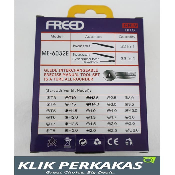 OBENG HP 32PCS KOTAK FREED