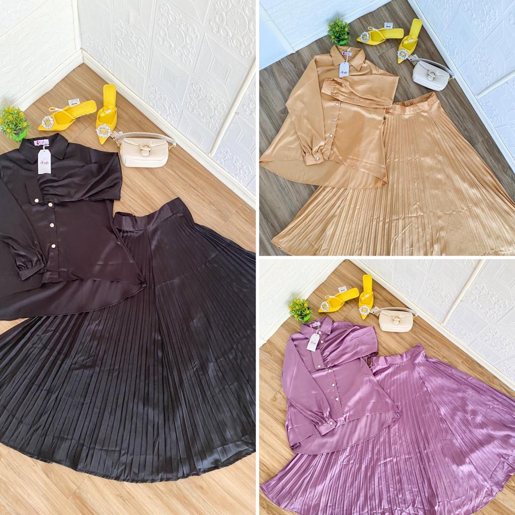 Gemini Setrok Satin Sutra Ori Arraffa Syari