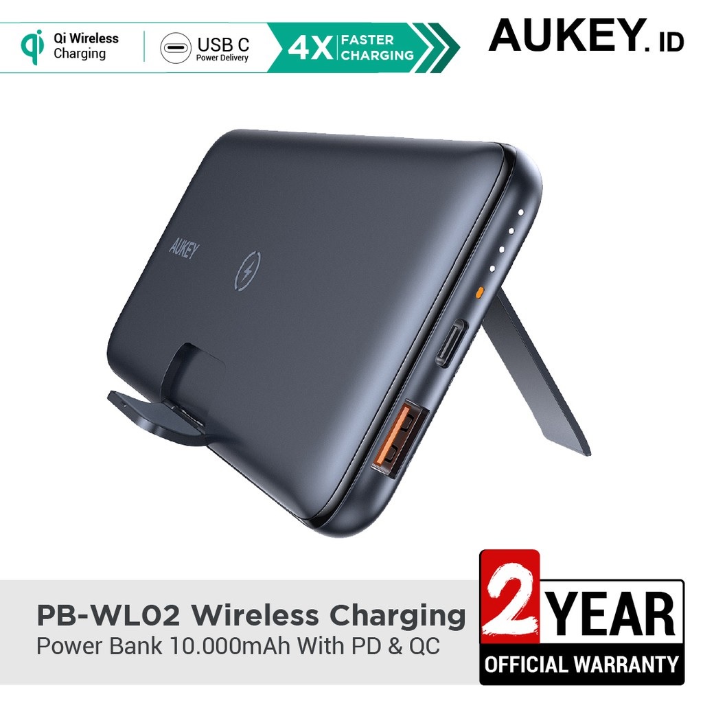 AKN88 - AUKEY PB-WL02 - BASIX PRO - 10000mAh Powerbank with Wireless Charging