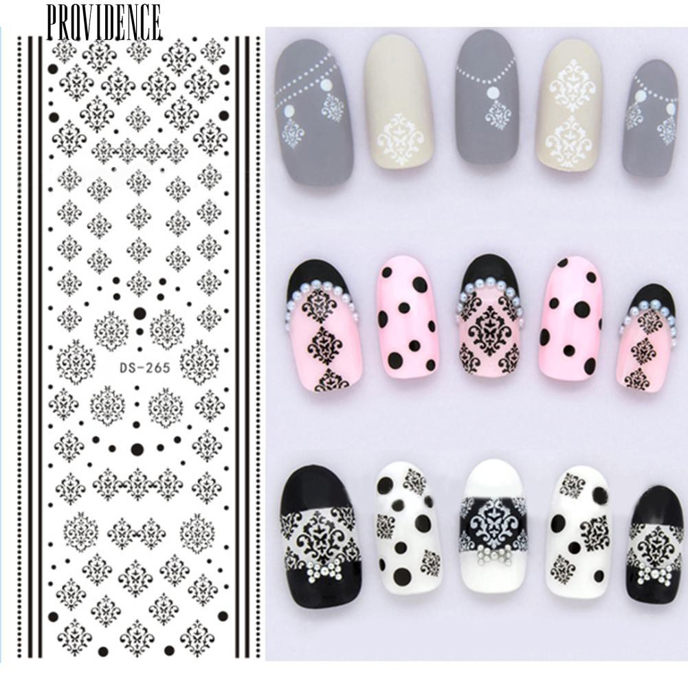 Bunga Bulu Kupu-kupu Surat Pola DIY Nail Art Sticker Manicure Alat