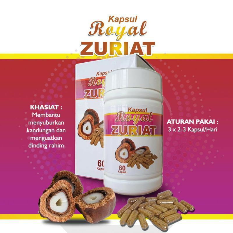Zuriat Kapsul | Promil Royal zuriat Menyuburkan kandungan | kesuburan suami istri