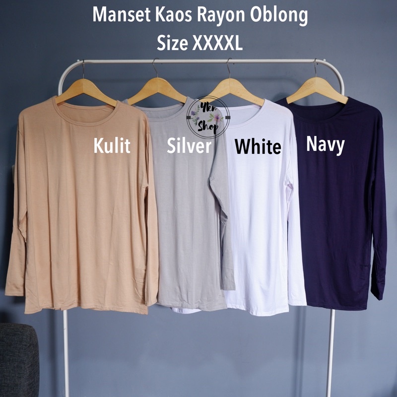 Manset Kaos Wanita bahan Rayon Oblong size Jumbo XXXXL