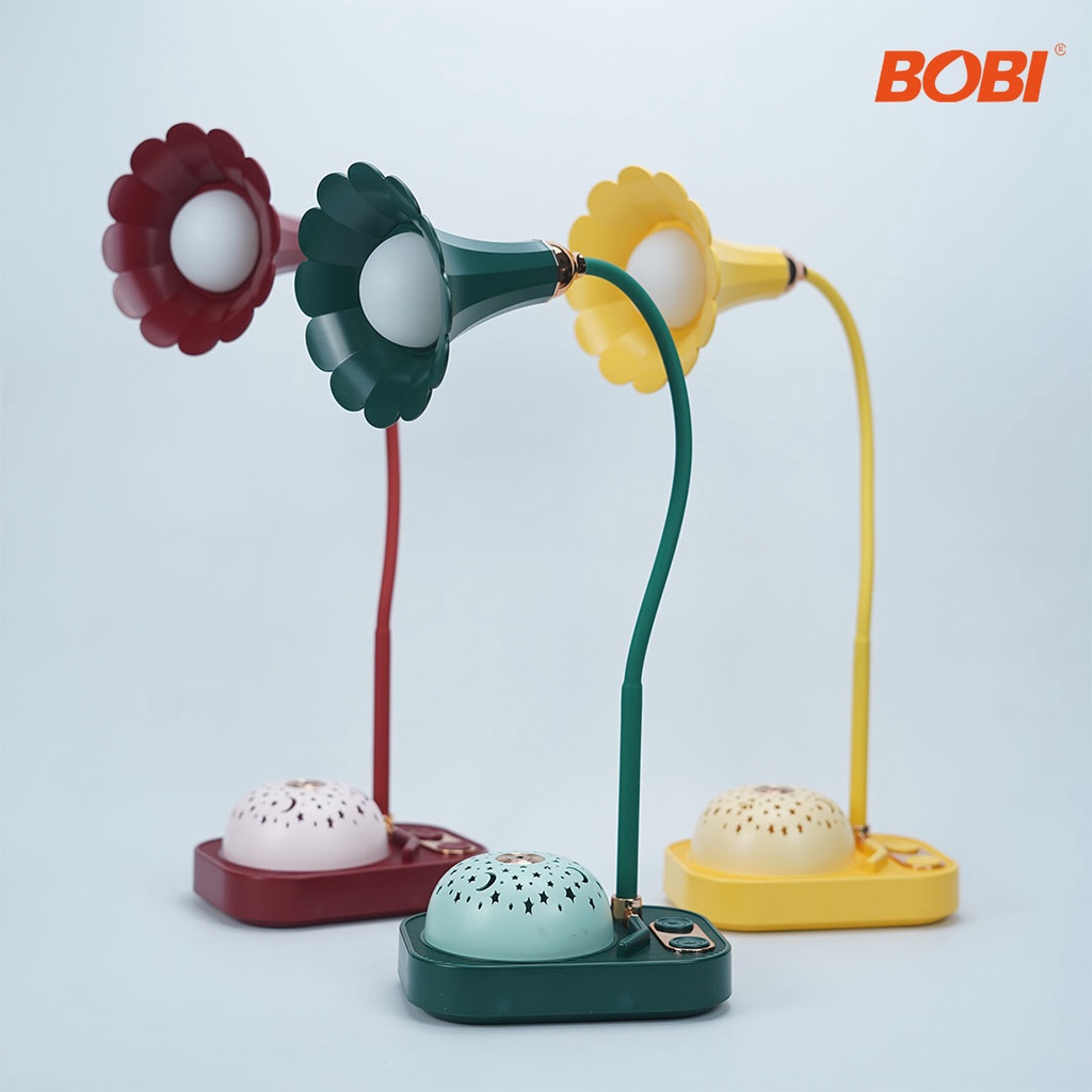Lampu Tidur kode  UP180 Desk Lamp Model Bunga LED Lucu / Lampu Tidur atau Lampu Belajar Merk Bobi - Warna Random