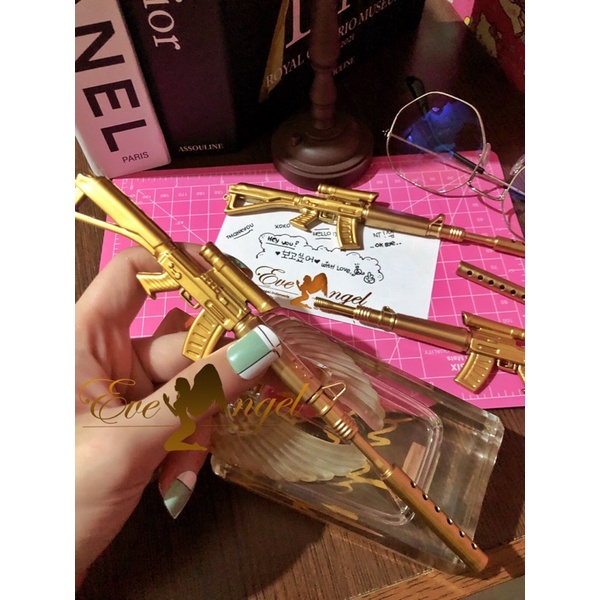 

Gold Sniper Pen | bolpen pistol laras panjang unik lucu import