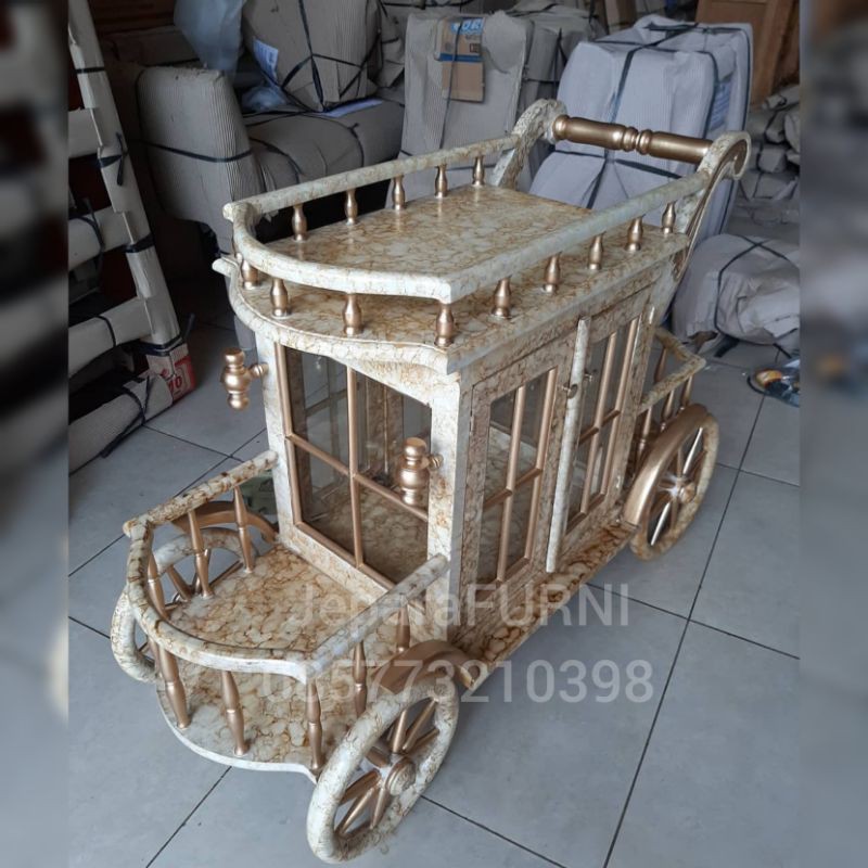 TROLI JATI I KERETA DORONG l MEJA TEH I MEJA KOPI