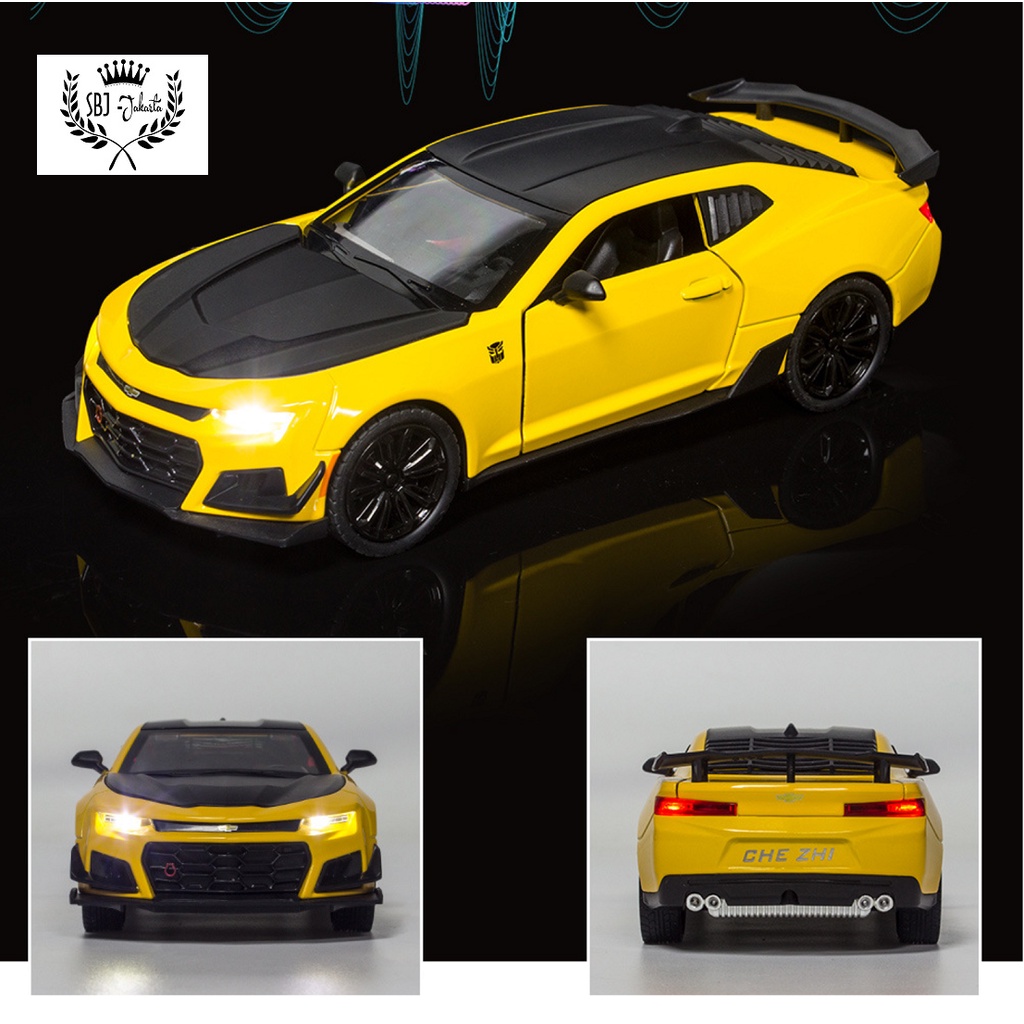 Diecast Chevrolet Camaro Transformer Bumblebee Skala 1:24 Ukuran Besar