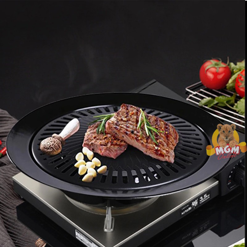 Panggangan Teflon Smokeless Barbecue Grill 32CM BBQ grill TEBAL