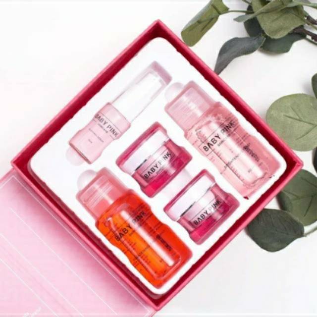 Baby Pink Skincare 1 paket whitening series