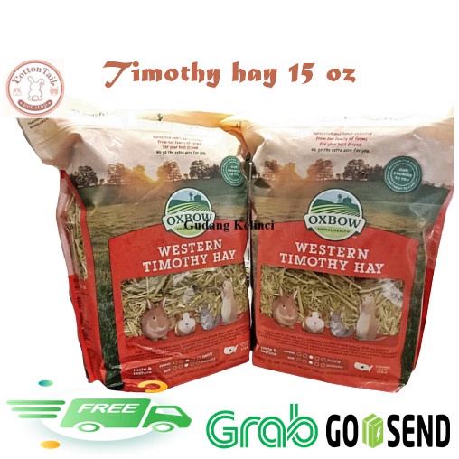 Oxbow Timothy Hay 15 oz 425 gram - Makanan Kelinci / Guinea Pig