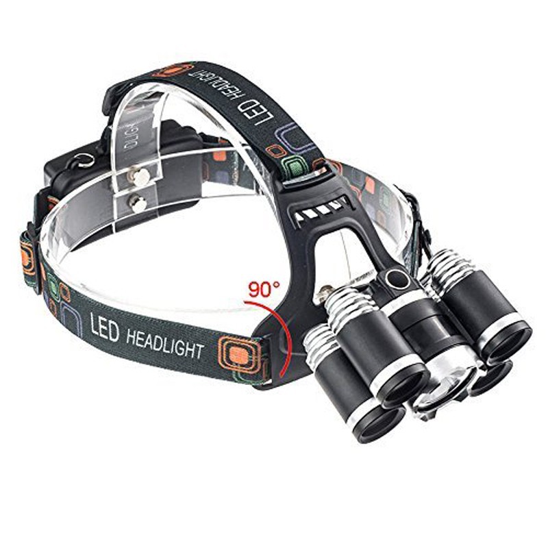 TaffLED Headlamp Senter Kepala LED Cree XM L 1T6 + 4XPE 16000 Lumens