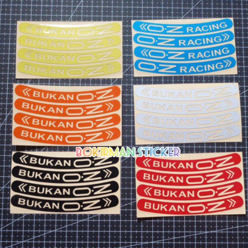 STICKER VELG BUKAN OZ ISI 4 CUTTING