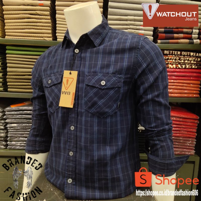 WATCHOUT JEANS PROMO KEMEJA LENGAN PANJANG JS302700127 NAVY